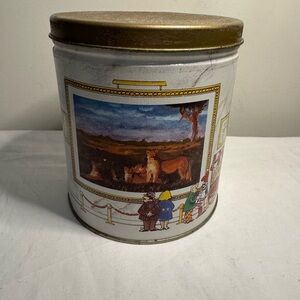 Vintage Boy Scott Popcorn Tin Features Winning Artwork 1994-1995